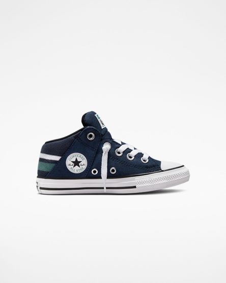 Tenis Converse Chuck Taylor All Star Axel Varsity Club Cano Alto Menina Azul Marinho Branco | PT A00538P